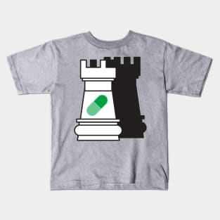 Queens Gambit Chess and Pills Kids T-Shirt